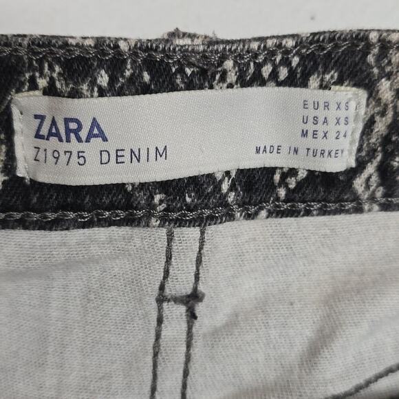 Zara z1975 denim snake 5 pocket skirt - Picture 3 of 4
